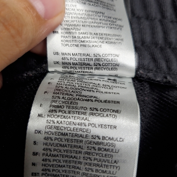 Adidas Black Essential Linear Graphic Logo High Rise Sweat Shorts - Picture 8 of 8